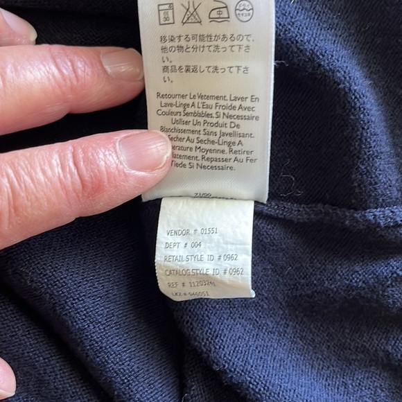 Eddie Bauer 100% Pima Cotton Men’s Polo size  XL Tall Navy Blue - Picture 12 of 13